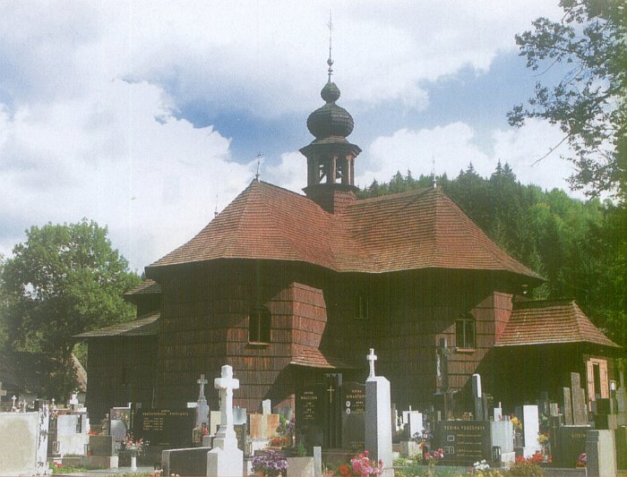 Velké Karlovice - roubený kostel