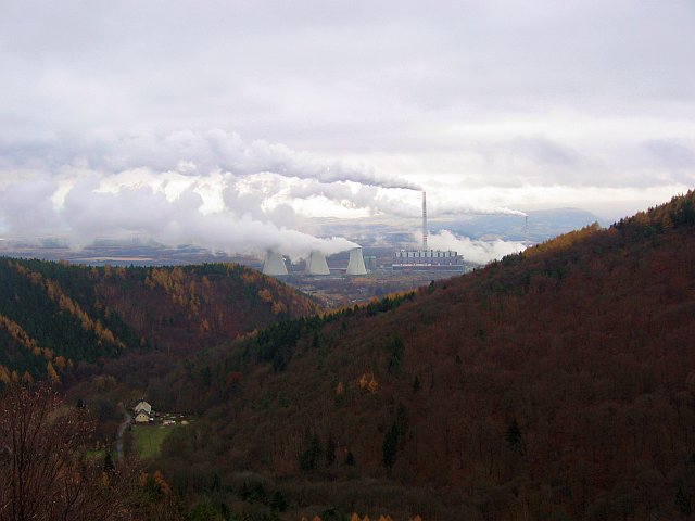 elektrárna Prunéřov - romantický pohled
