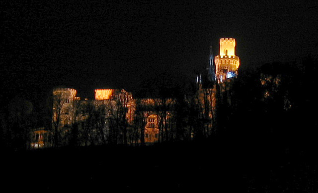 noční Hluboká nad Vltavou